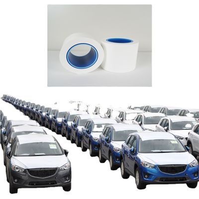 अच्छी कीमत कार पेंट सुरक्षा के लिए 1200 मिमी चौड़ाई 100 मीटर लंबाई वाली सफेद चमकदार अपारदर्शी पीई ऑटोमोटिव सुरक्षात्मक फिल्म ऑनलाइन